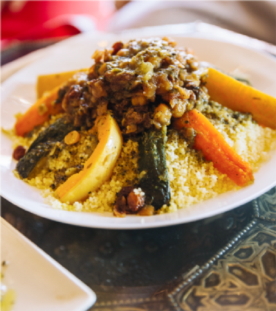 קוסקוס בימי שלישי עם בקציצה