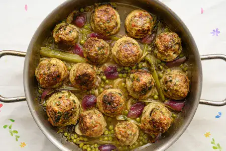 קציצות בקר ממולאות ארטישוק